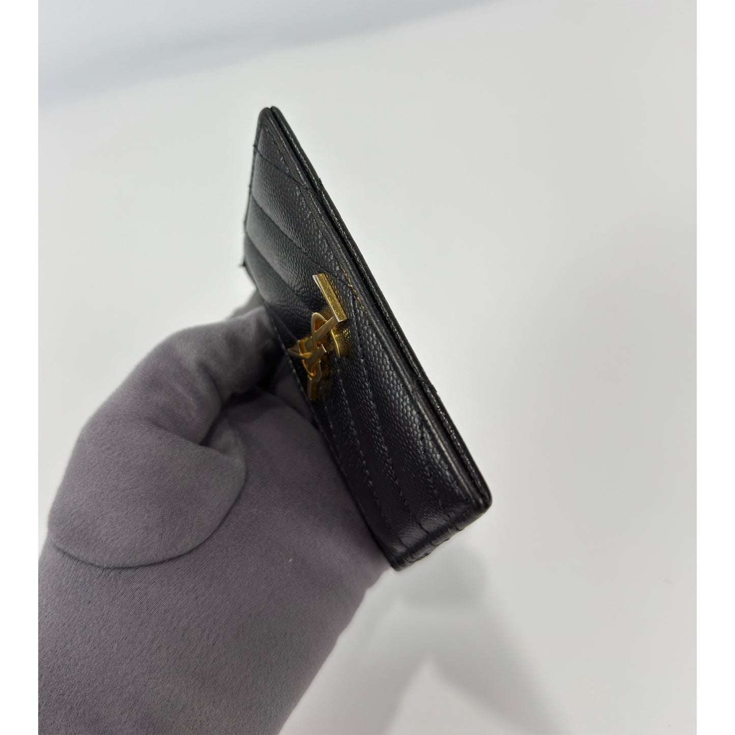 Ysl Monogram Quilted Leather Card Holder