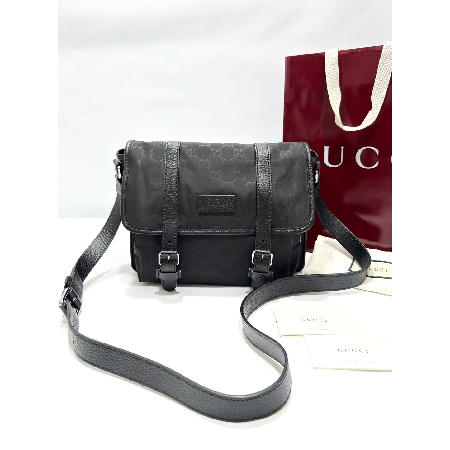 Gucci Nylon Messenger Bag