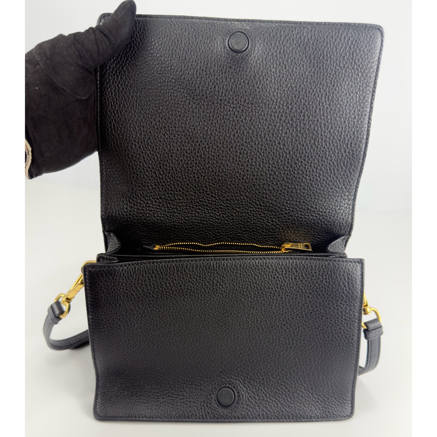 Prada Vitello Daino Leather Crossbody Bag