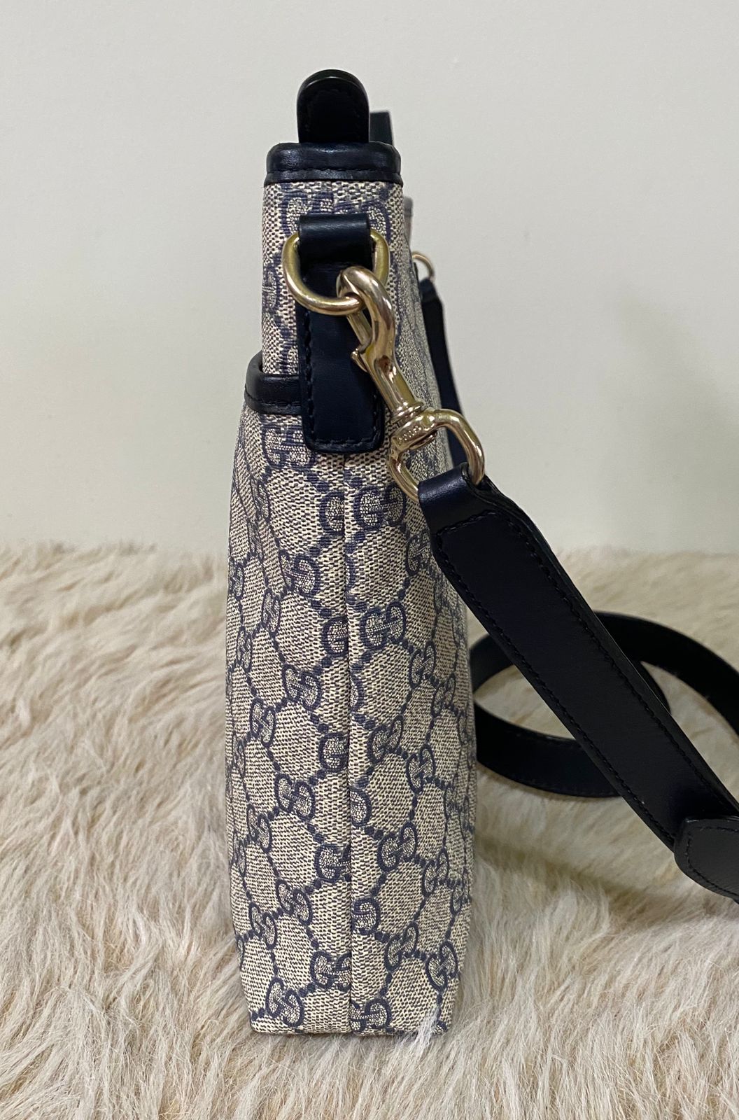 Sling bag gucci blue canvas