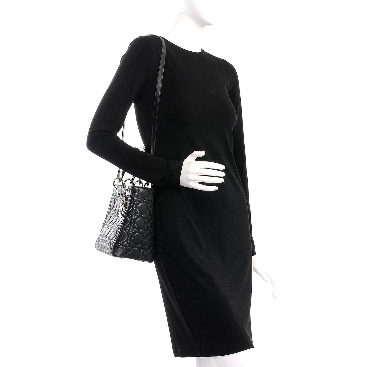 Dior Medium Lady Dior Cannage Lambskin