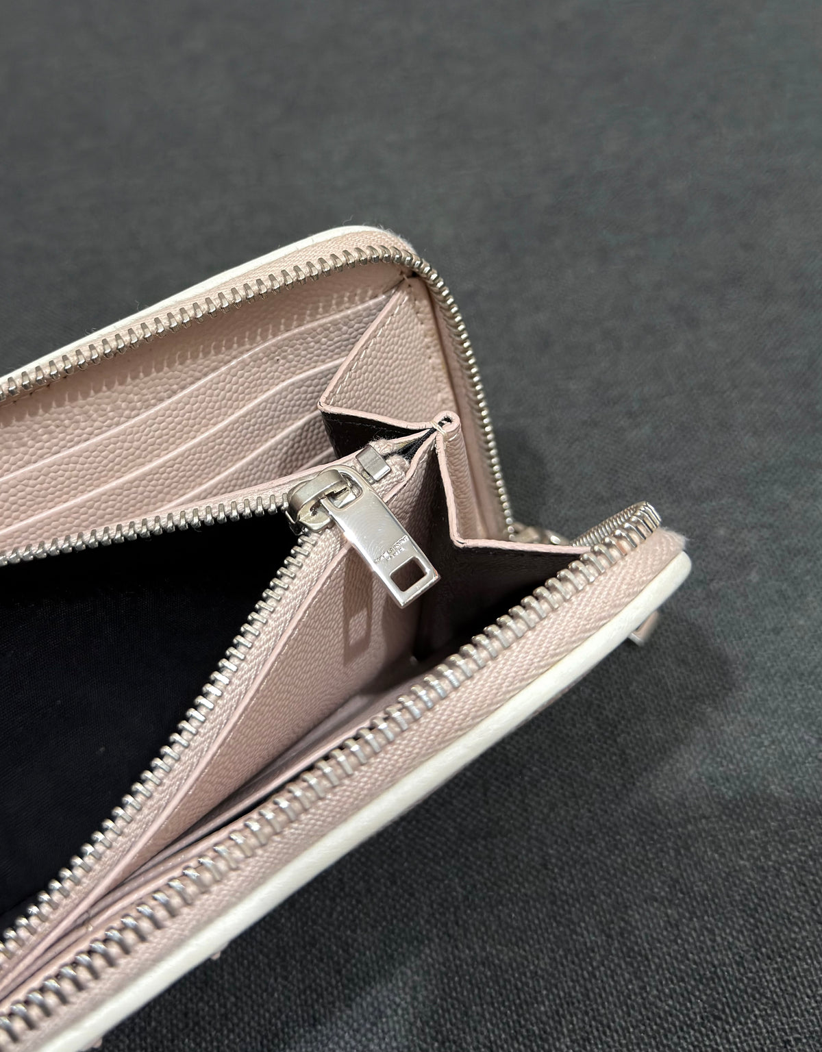 Pale Blush Saint Laurent Monogram
Zip Around Wallet