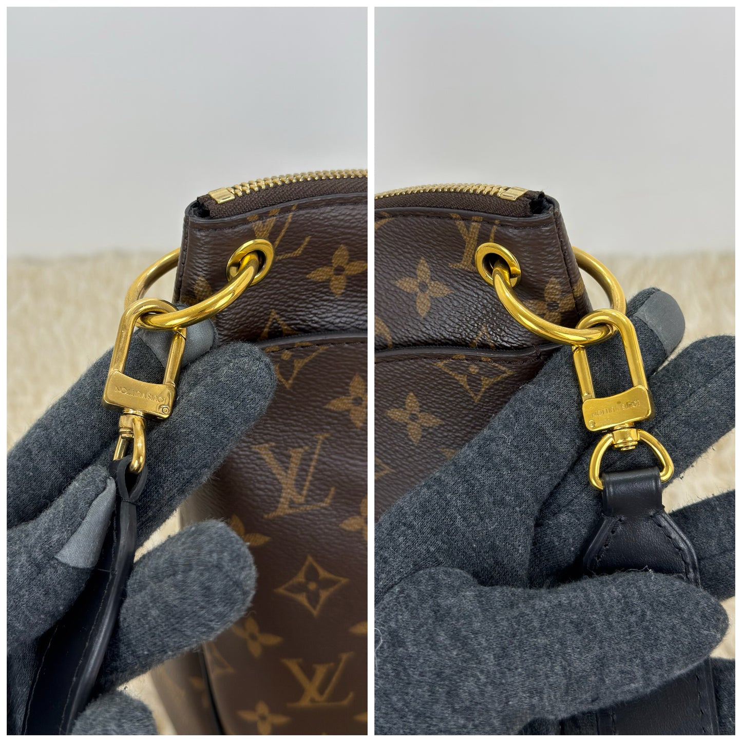 Louis Vuitton Monogram Canvas Odeon MM Noir