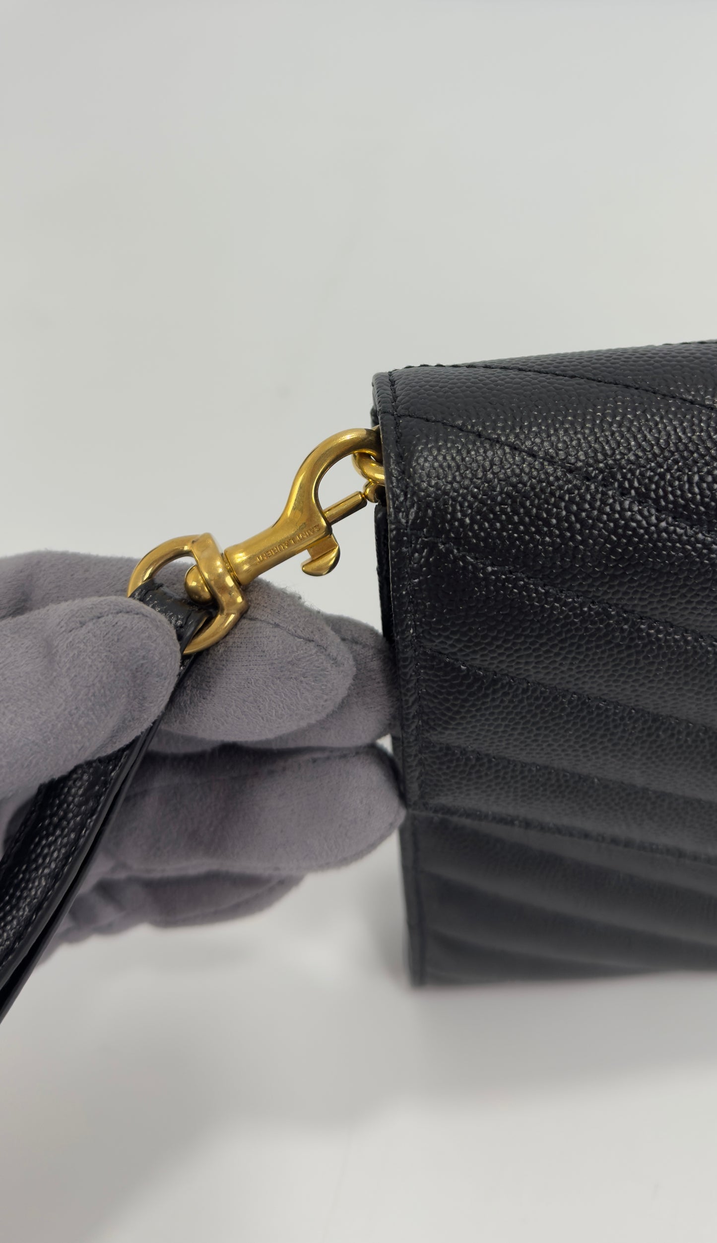 Saint Laurent Cassandre Envelope Wrislet Clutch