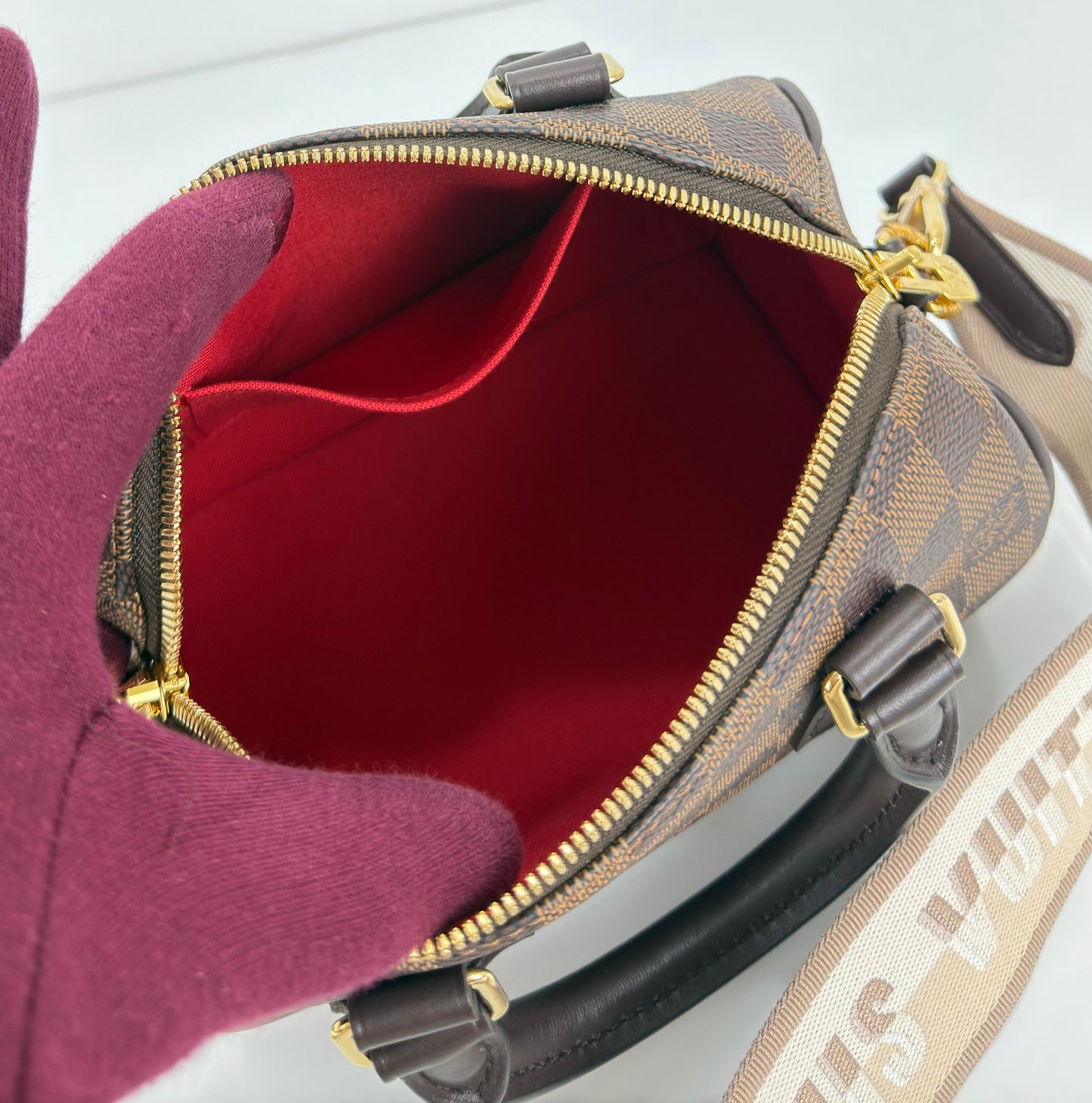 Louis Vuitton Speedy Bandoulière 20 Damier Ebene