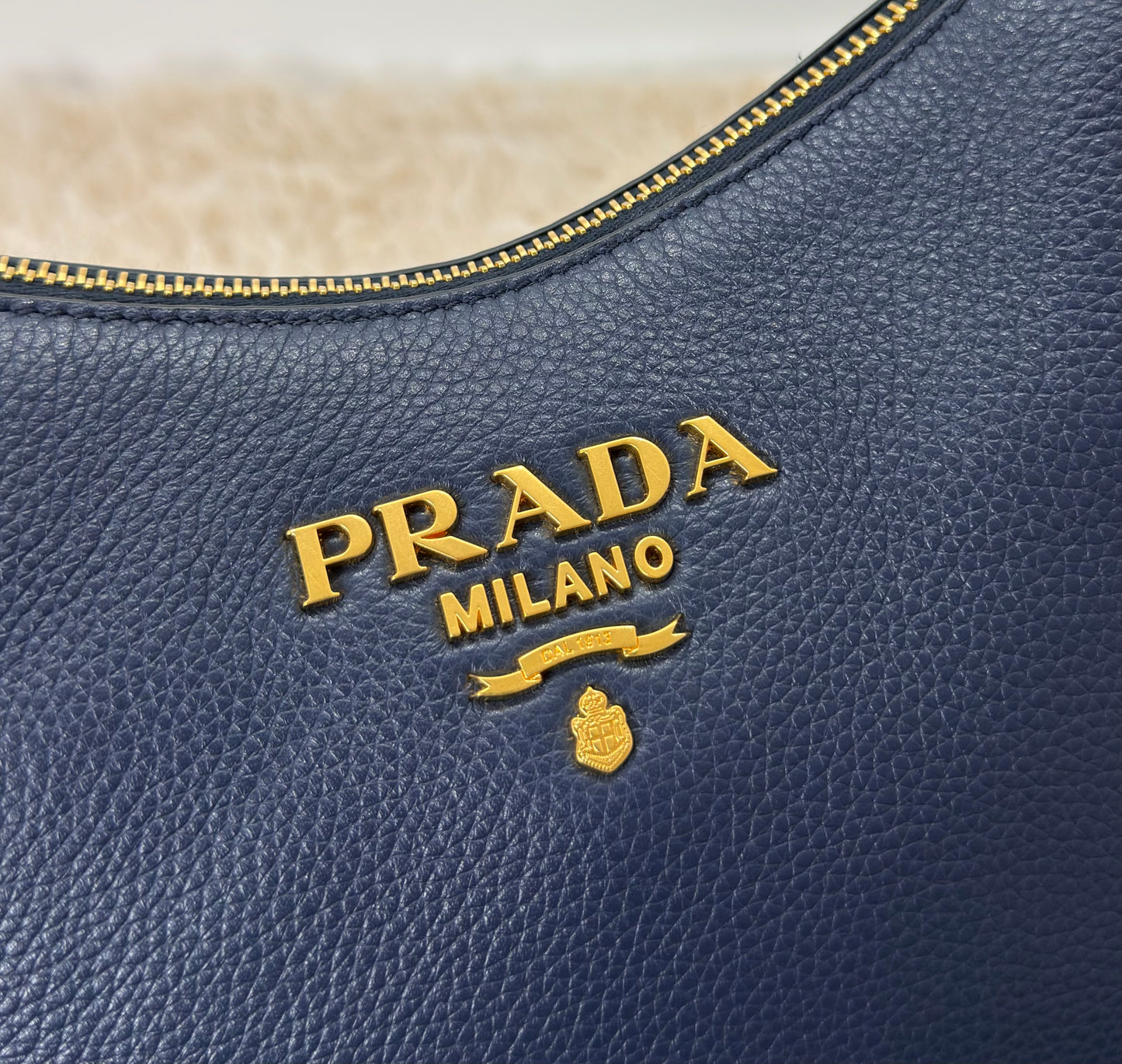 Prada Vitello Phenix Leather Crossbody Bag