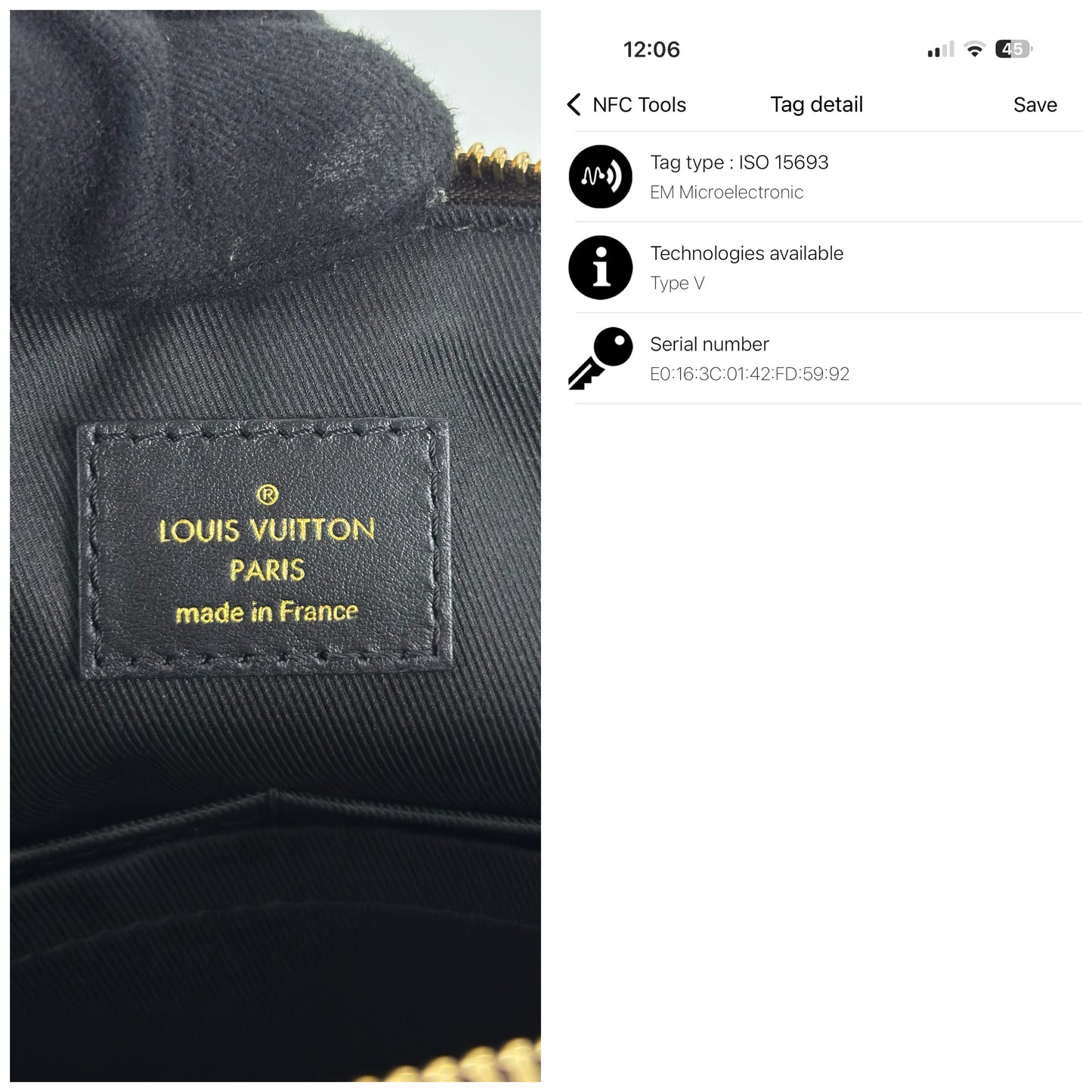 Louis Vuitton Odeon Tote MM Damier Ebene