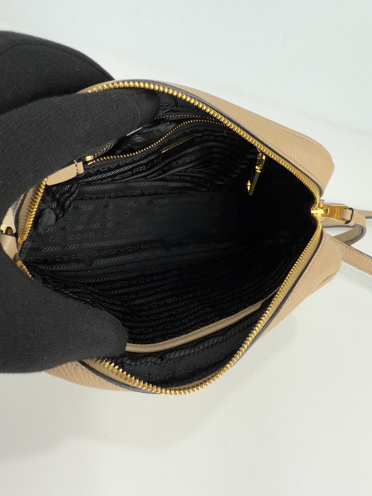 Prada Vitello Phenix Leather Cammeo Small Size