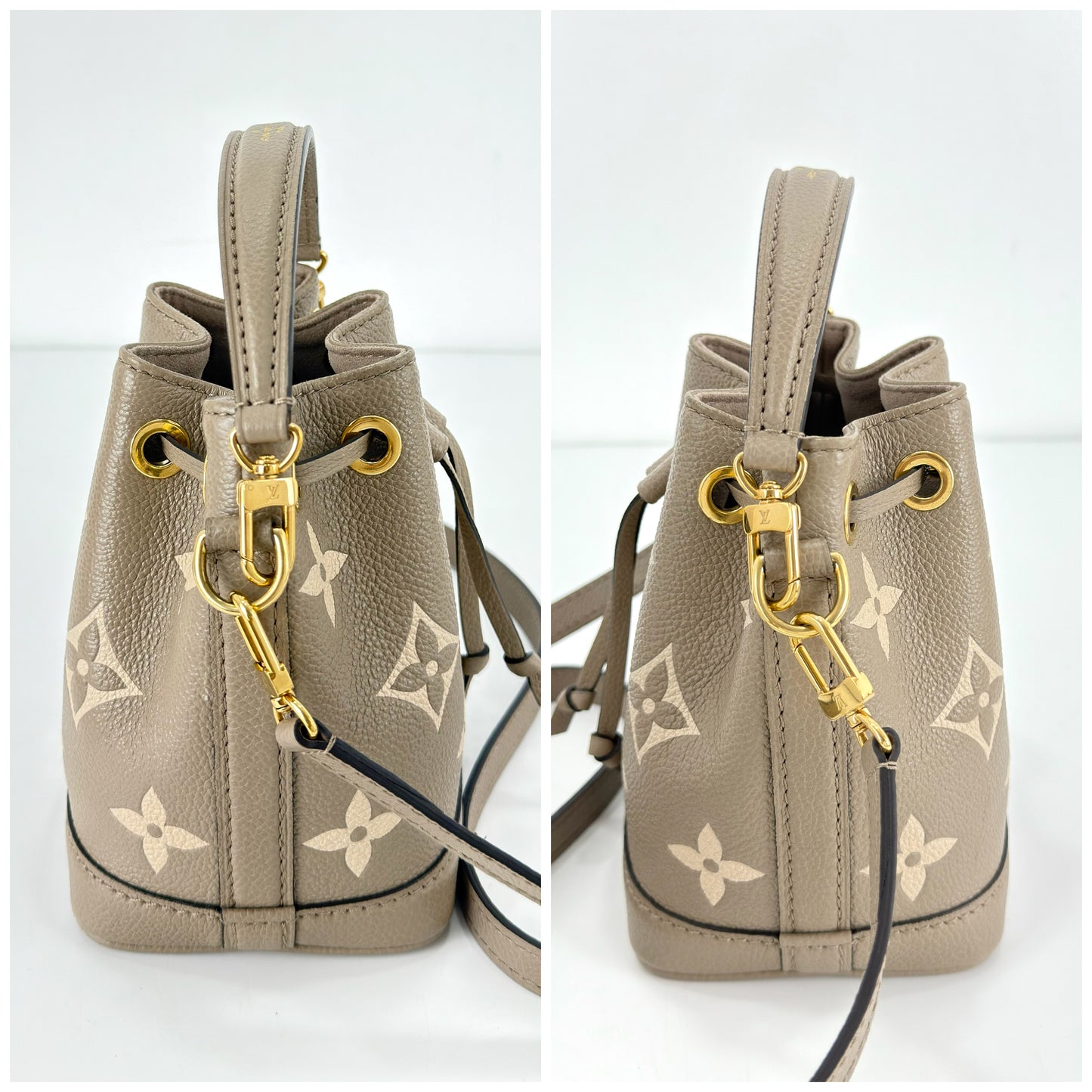 Louis Vuitton Nano Noé Bicolour Monogram Empreinte