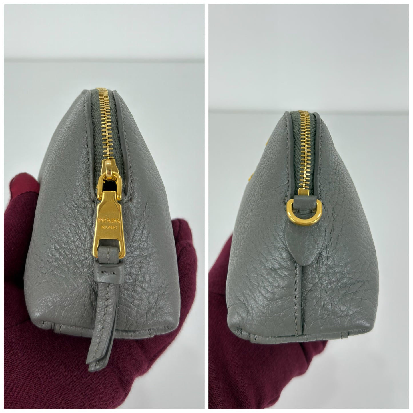 Prada Vitello Daino Cosmetic Pouch