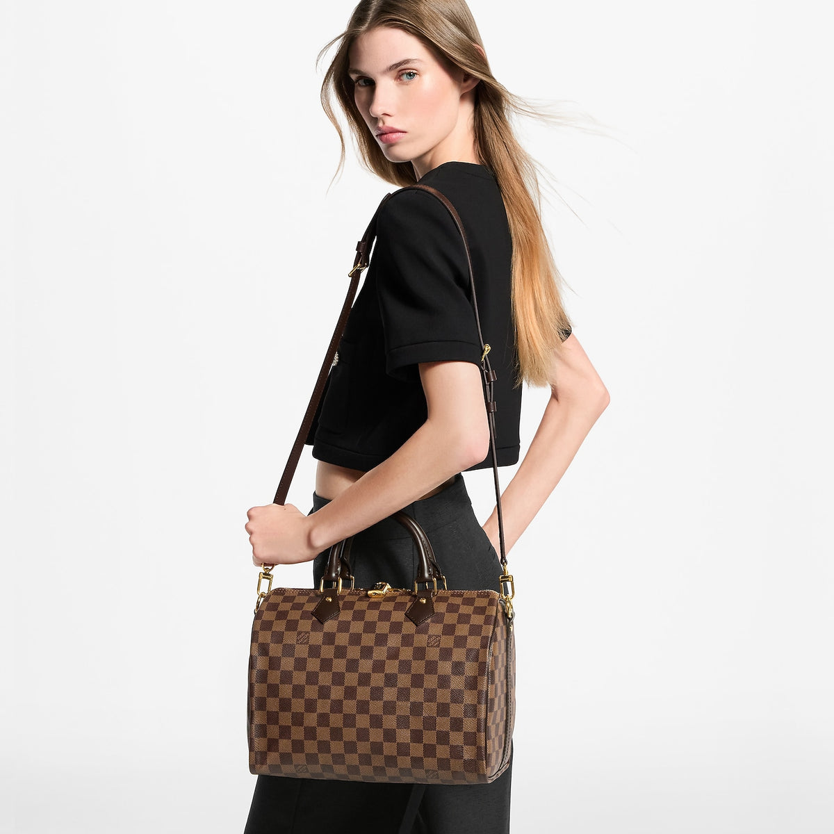 Loui Vuitton Speedy Bandoulière 30 Damier Ebene