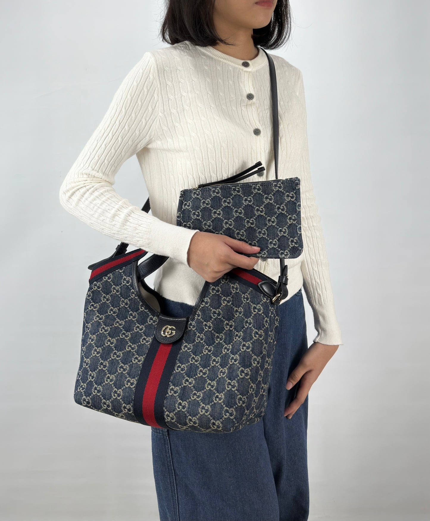 Gucci GG Giglio Small Tote Bag