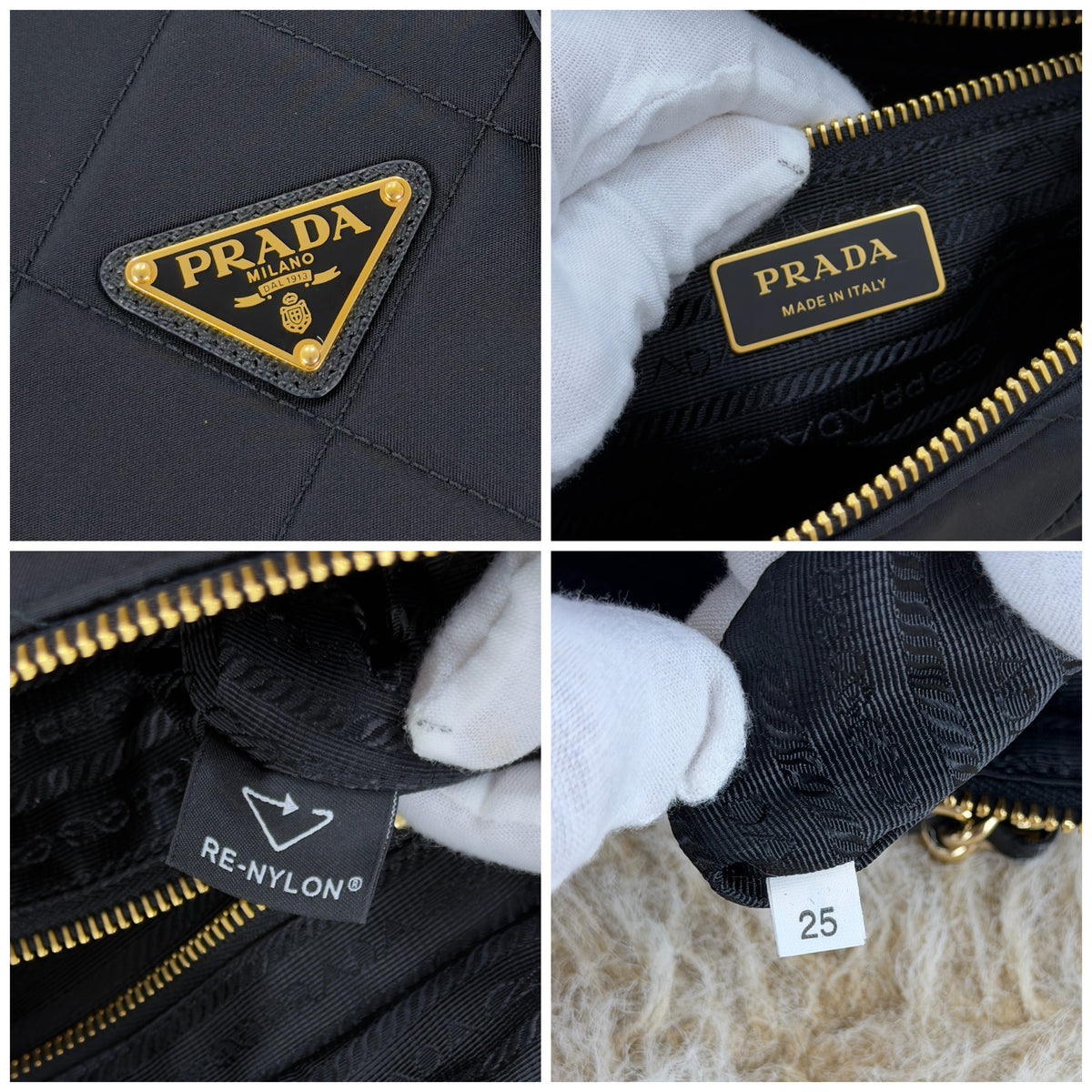 Prada Re - Edition 1995 Quilted Nylon Chain Tote