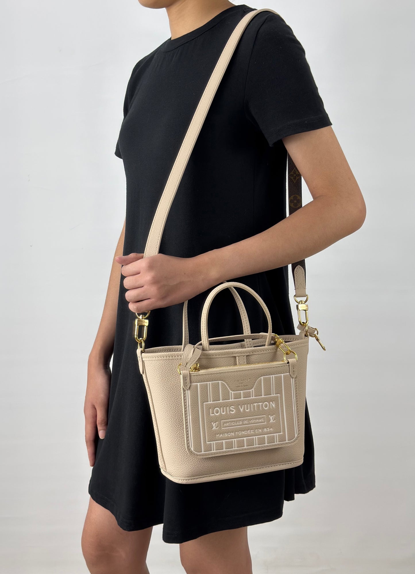 Louis Vuitton Inside Out BB Limestone Monogram