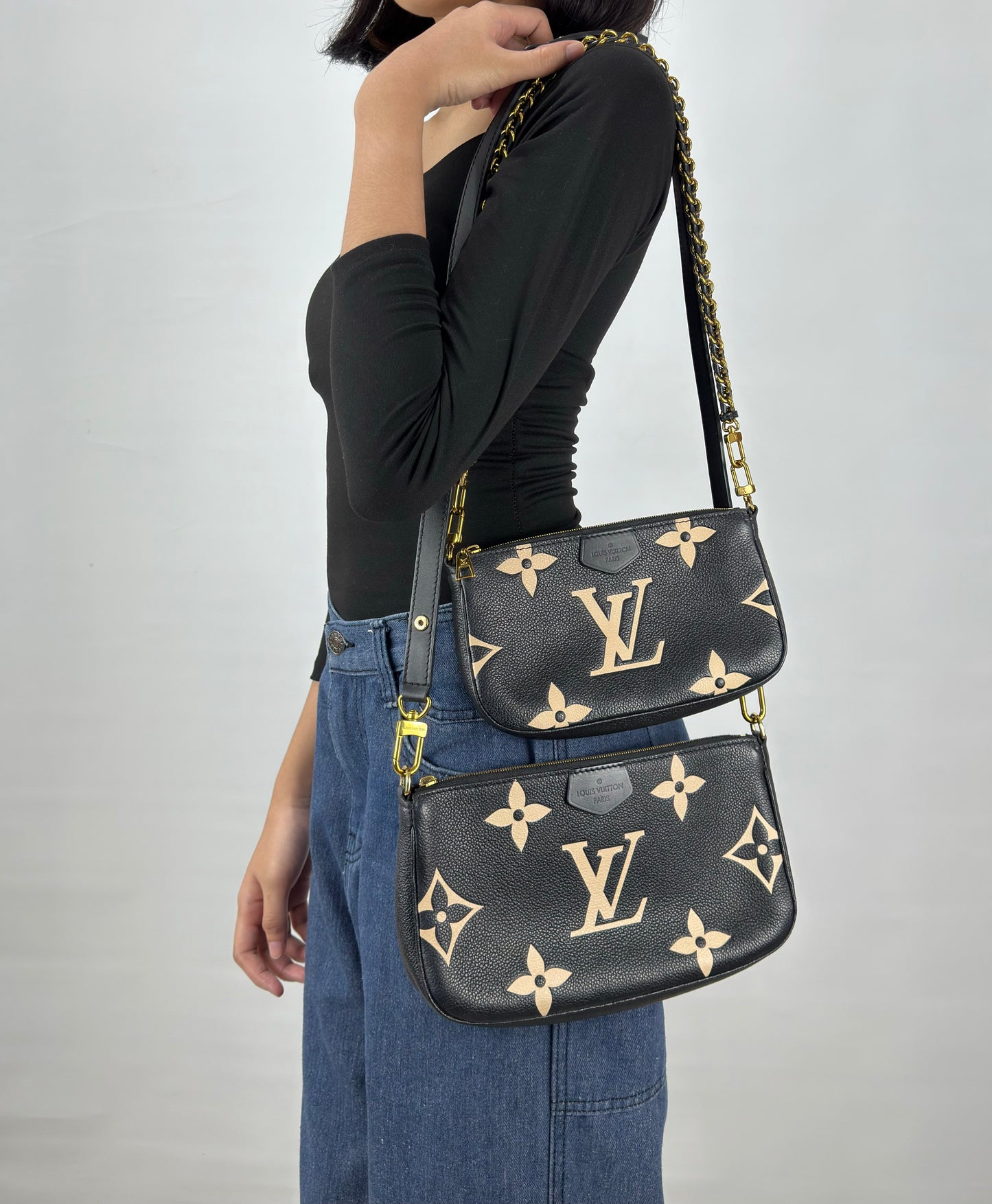 Louis Vuitton Multi Pochette Accesoires Monogram Empreinte