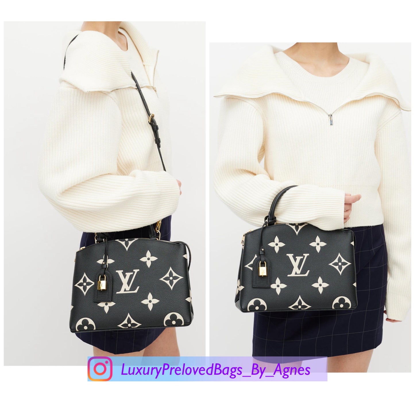 Louis Vuitton Petit Palais Bicolour Monogram Empreinte