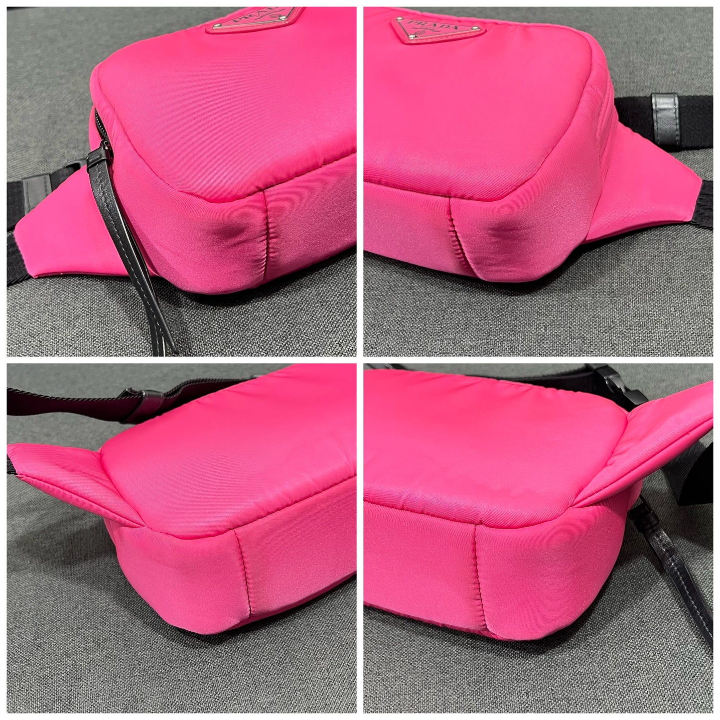 Prada Tessuto Nylon Soft Belt Bag Pink