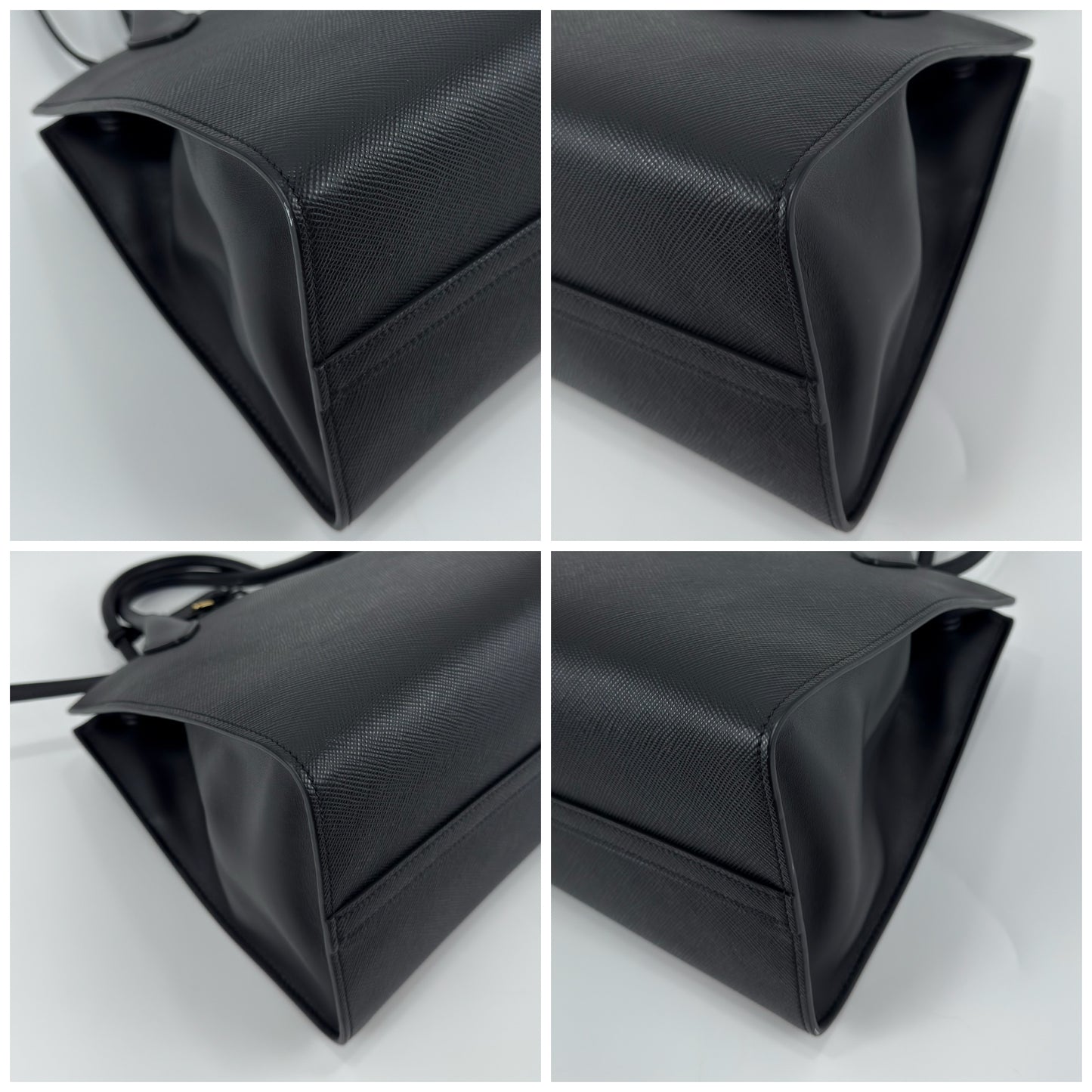 Prada Monochrome Medium Saffiano Leather Black Bag