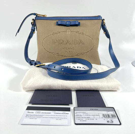 Prada Bandoliera Logo Jacquard