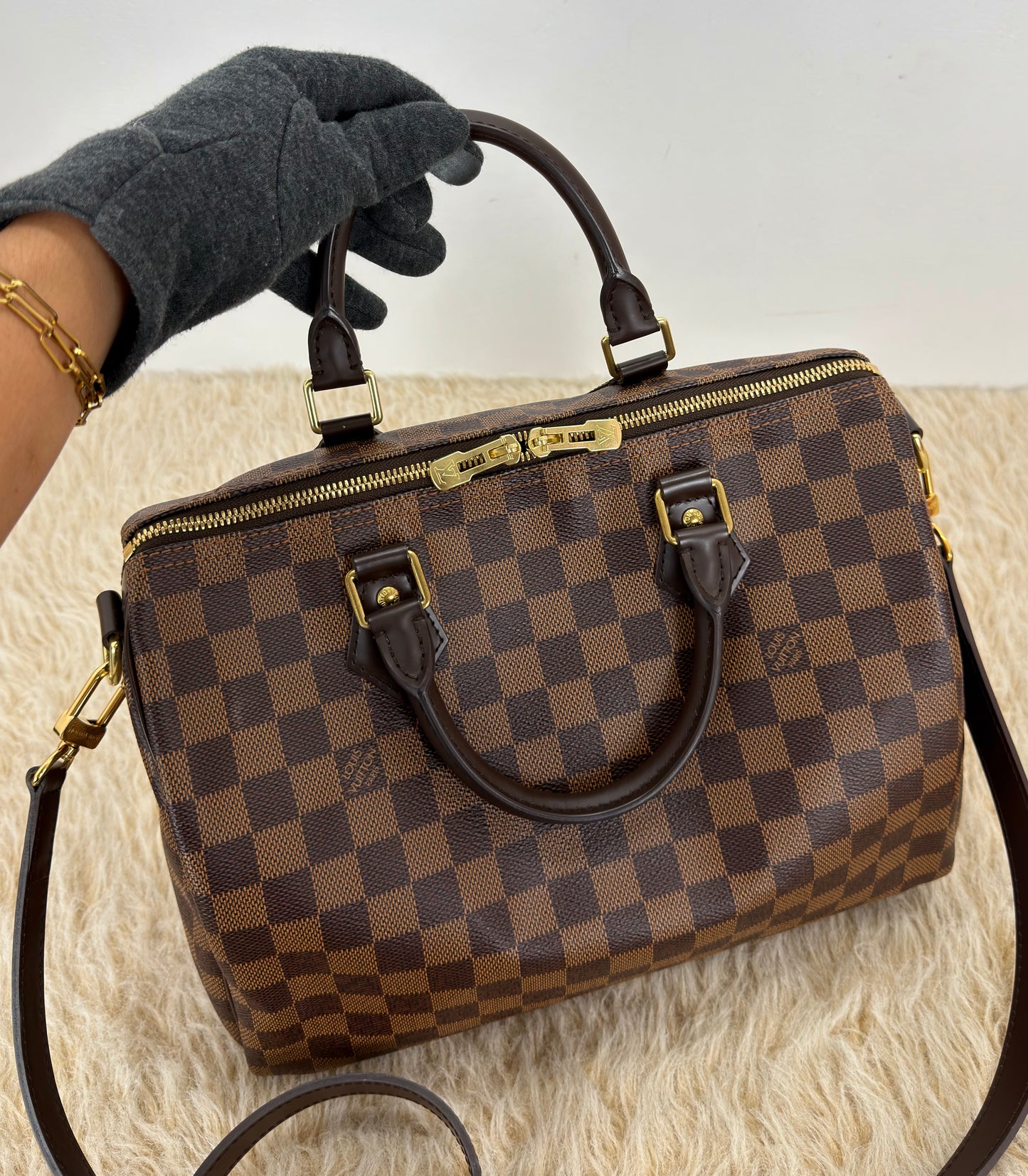 Loui Vuitton Speedy Bandoulière 30 Damier Ebene