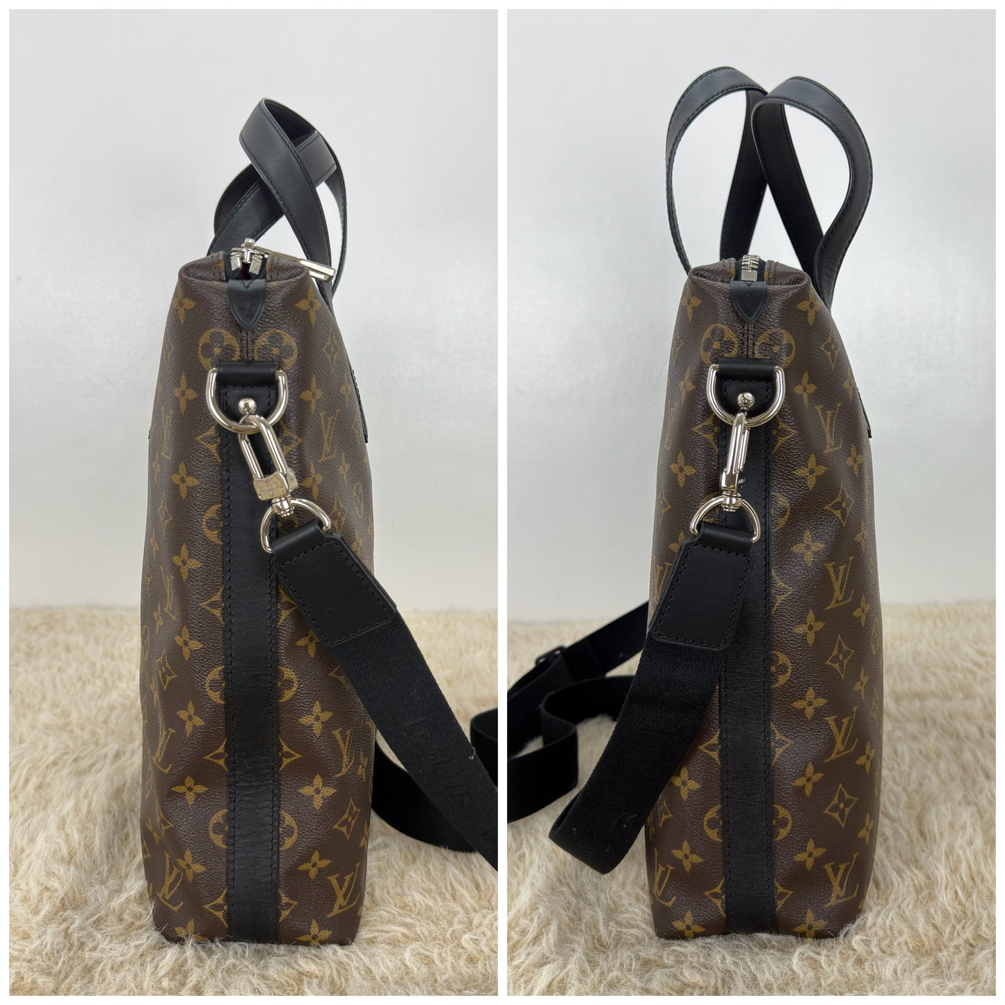 Louis Vuitton Monogram Macassar Kitan Tote