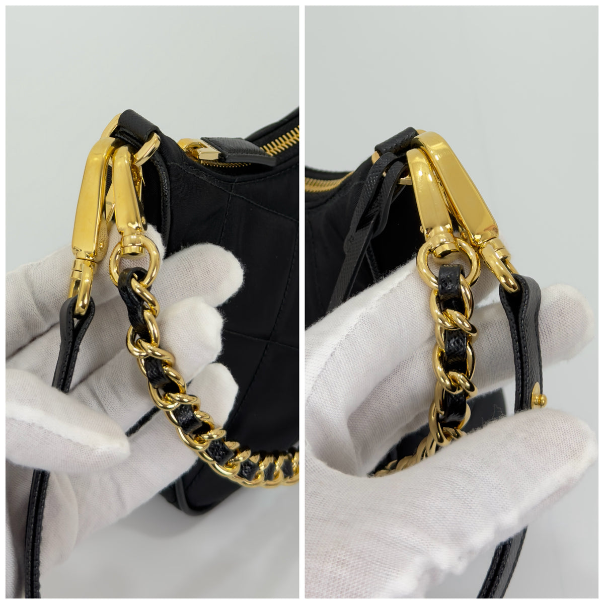 Prada Mini Re-Edition 1995 Chaîne Shoulder Bag