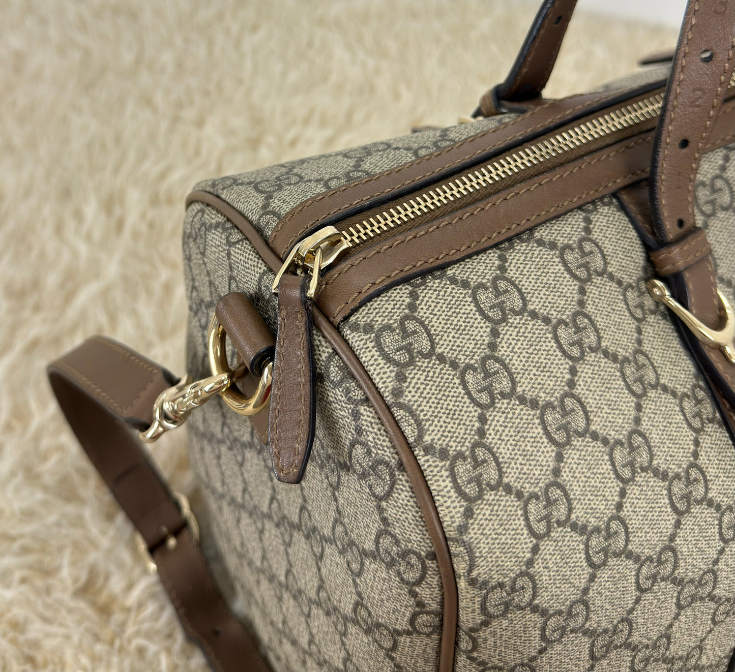 Gucci GG Supreme Boston Bag