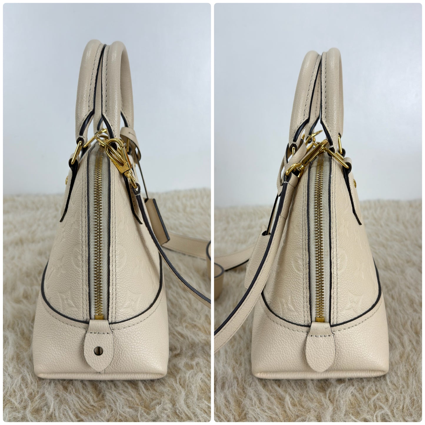 Louis Vuitton Monogram Empreinte Neo Alma BB Creme