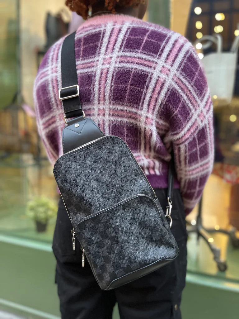 Louis Vuitton LV Avenue Sling Bag In Damier Graphite