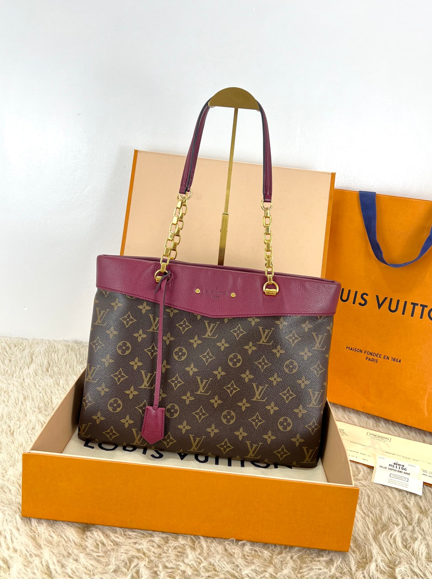 Louis Vuitton Pallas Shopper Tote Medium Monogram