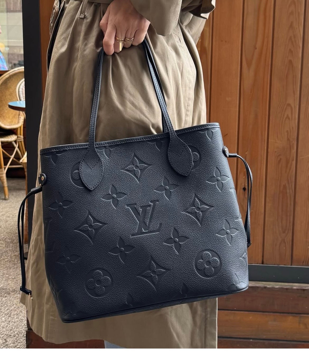 Louis Vuitton Neverfull MM Monogram Empreinte Leather