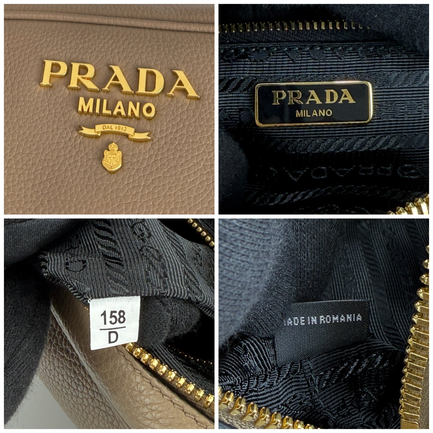 Prada Vitello Phenix Leather Cammeo Small Size