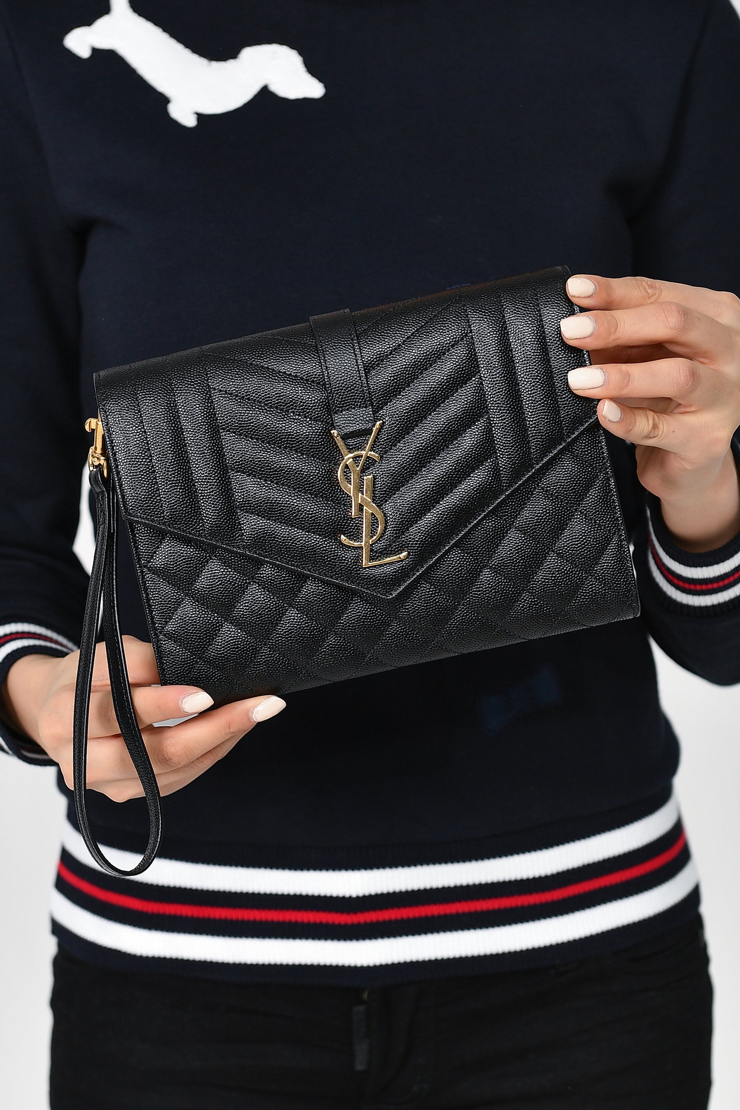 Saint Laurent Envelope Clutch Bag