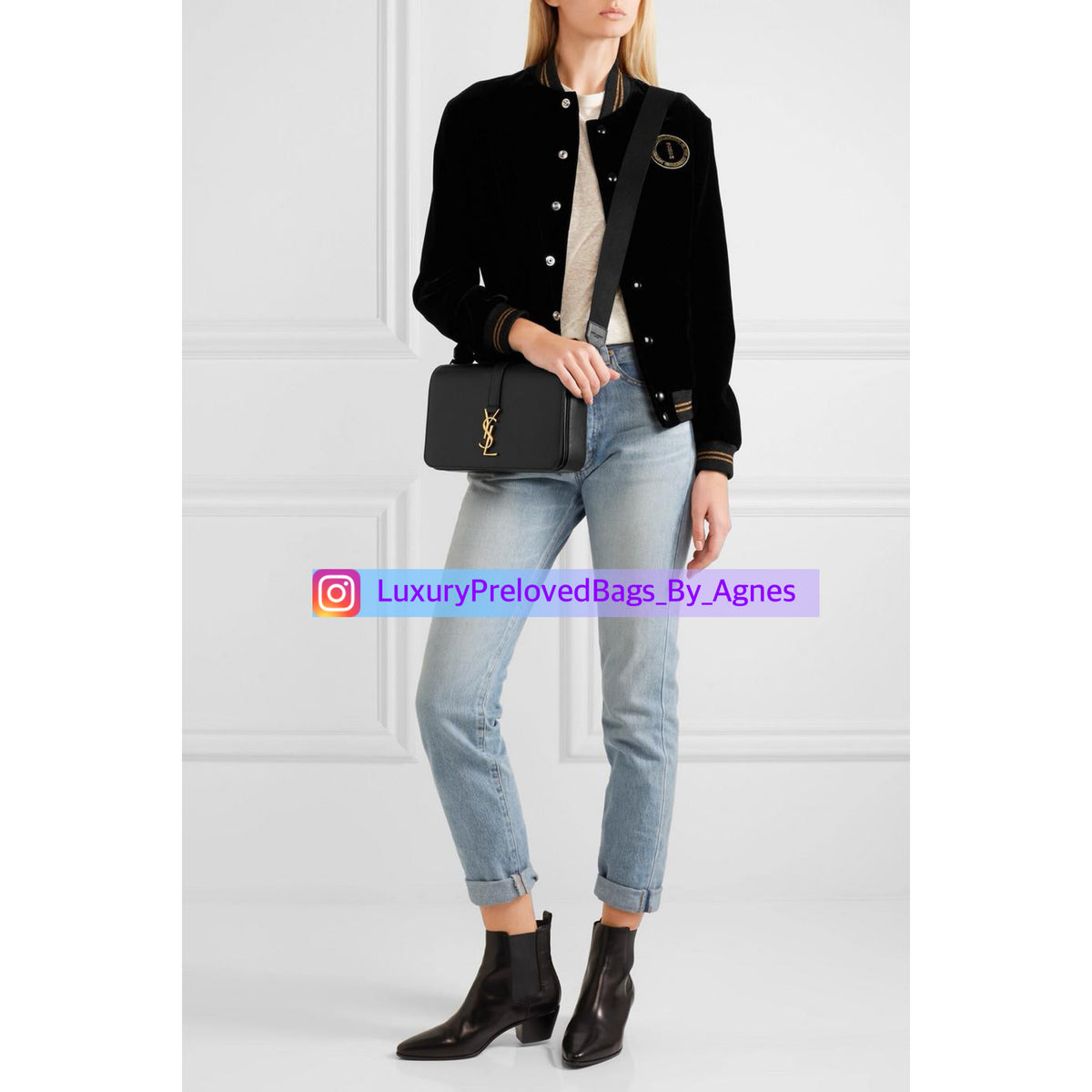 Saint Laurent Medium Classic Monogram Universite Bag