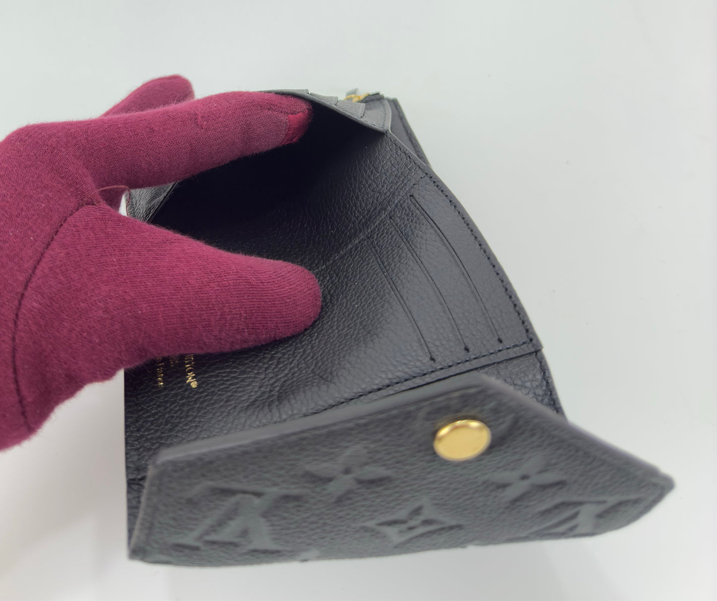 Louis Vuitton Victorine Wallet In Black Monogram
Empreinte Leather (1 )