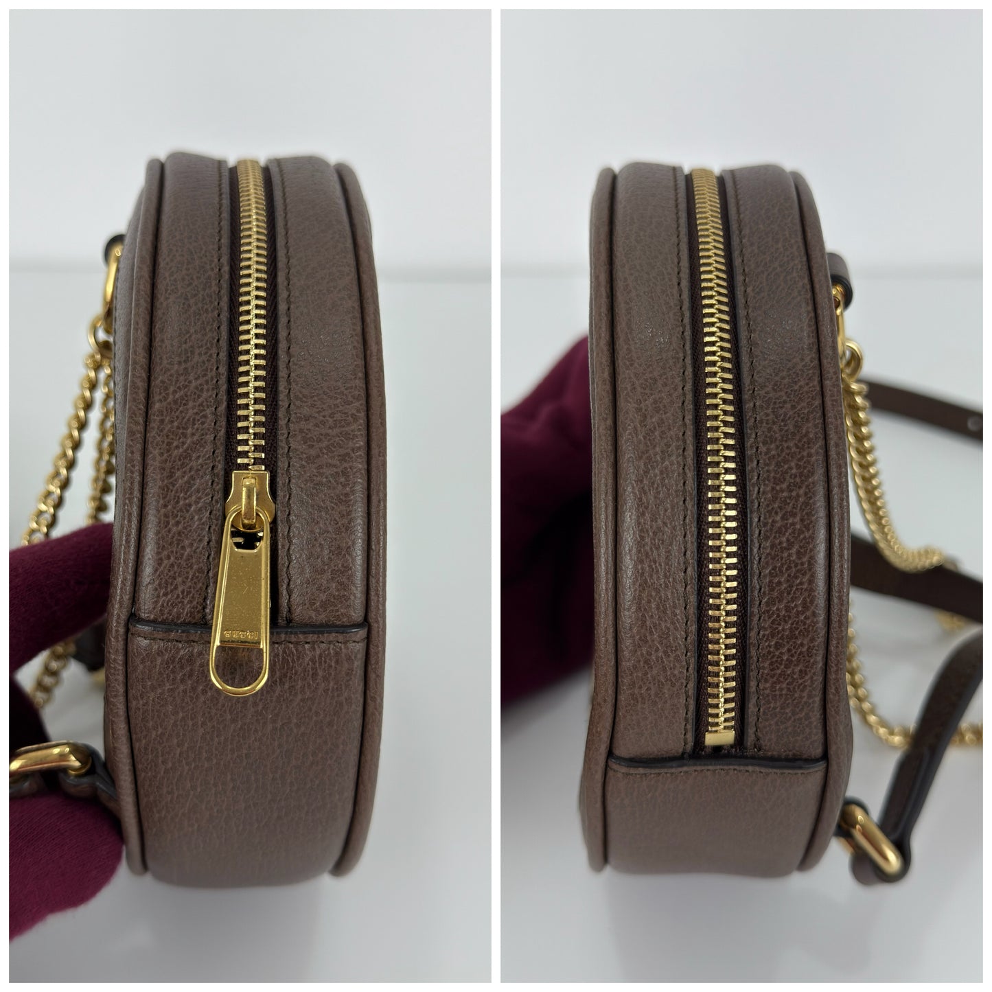 Gucci Mini GG Supreme Round Ophidia Backpack
