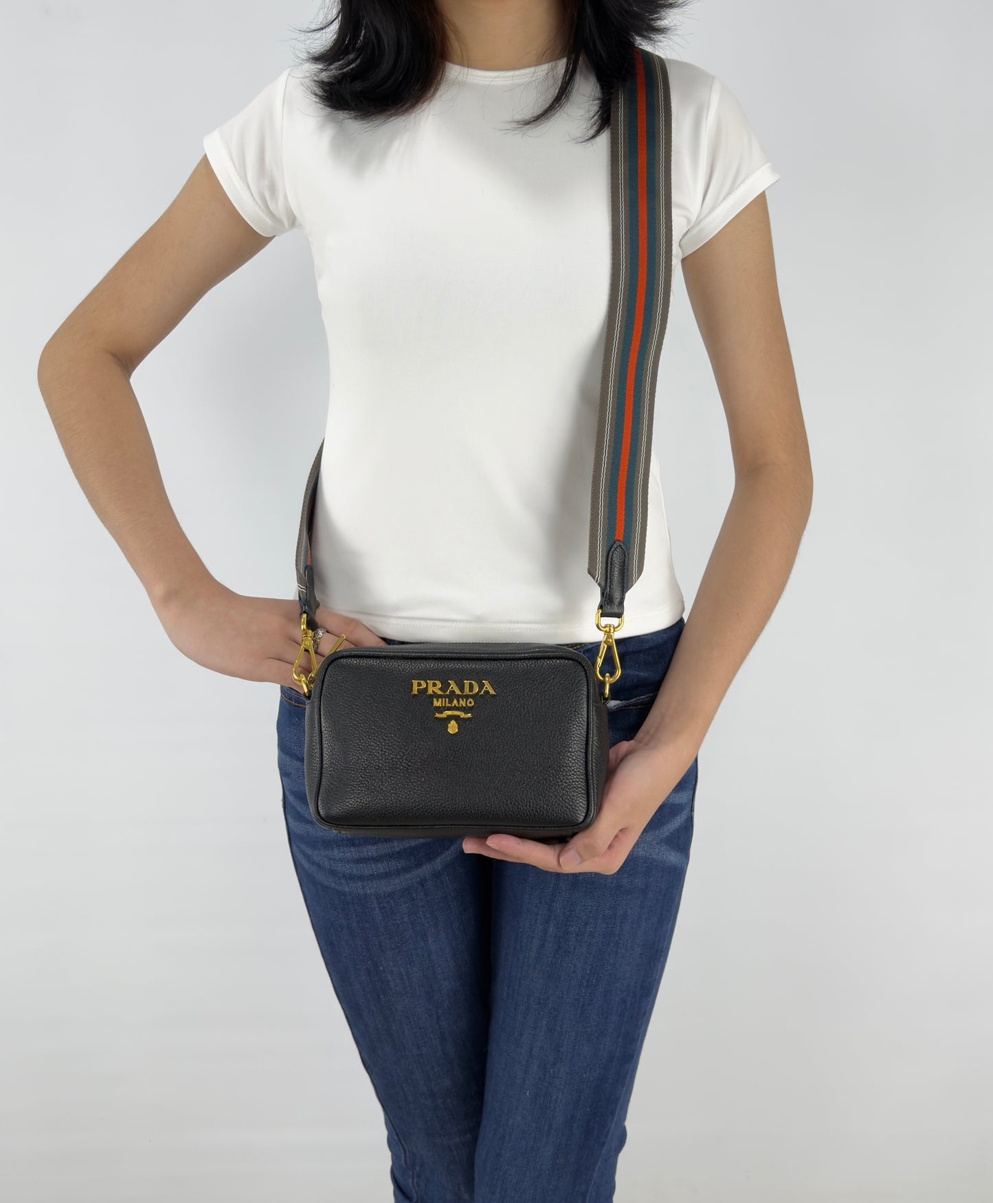 Prada Vitello Phenix Crossbody Bag Mini