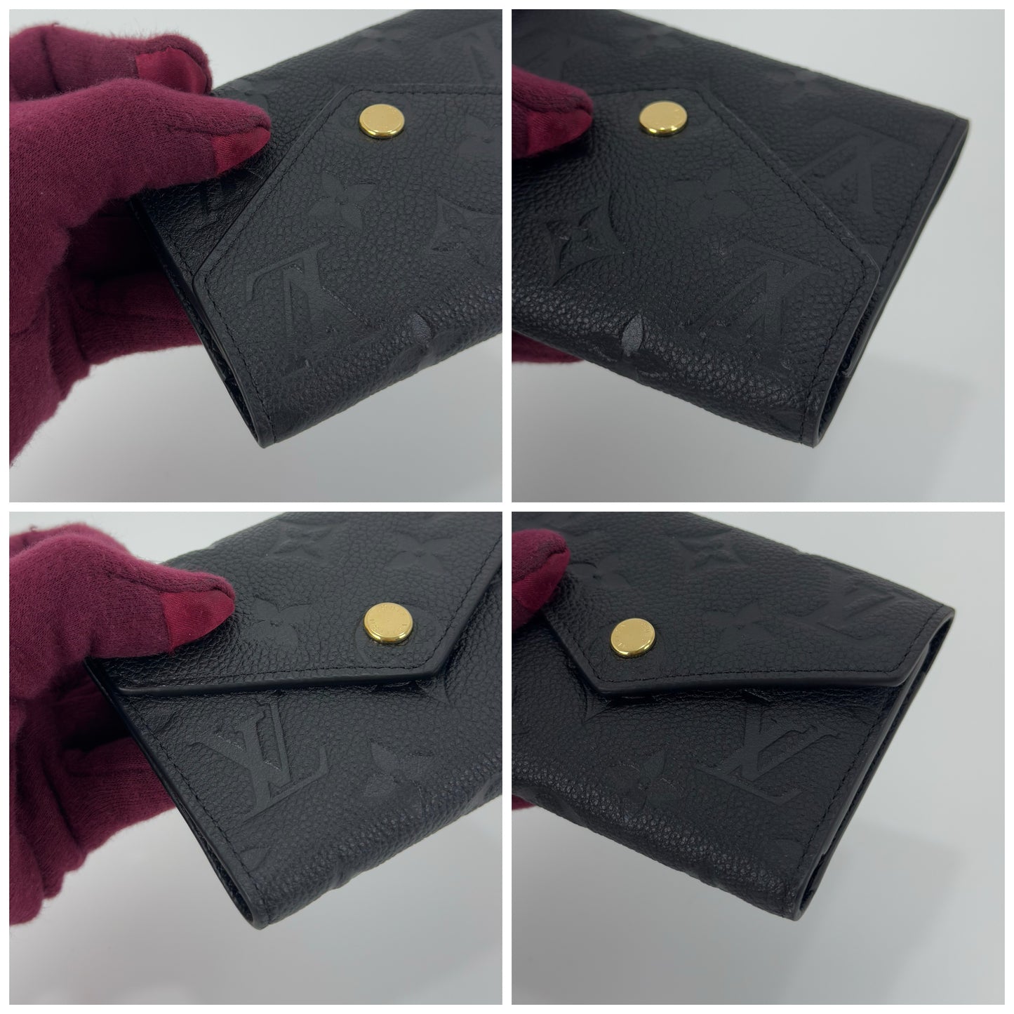 Louis Vuitton Victorine Wallet In Black Monogram
Empreinte Leather (1 )