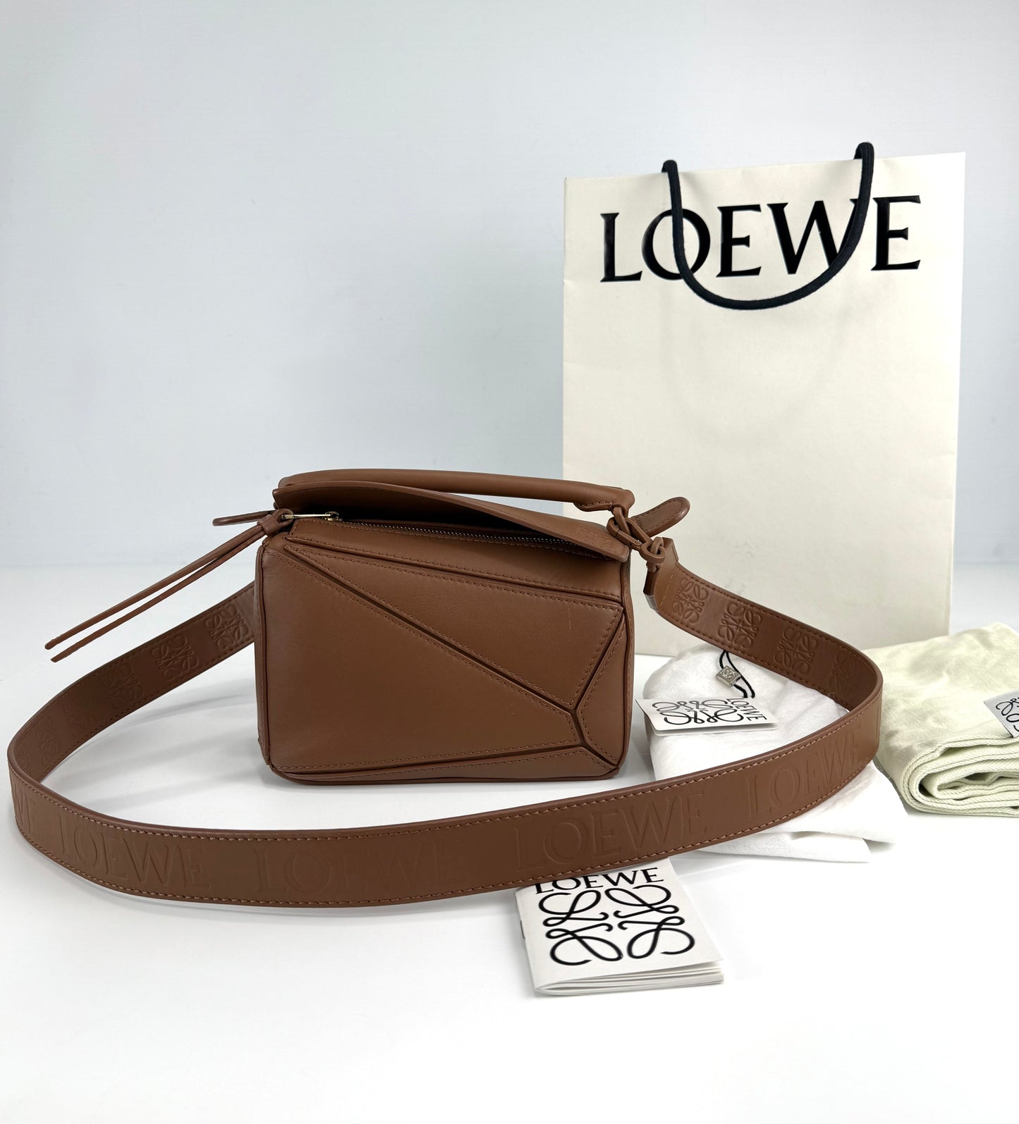 Loewe Mini Puzzle Bag Pecan
