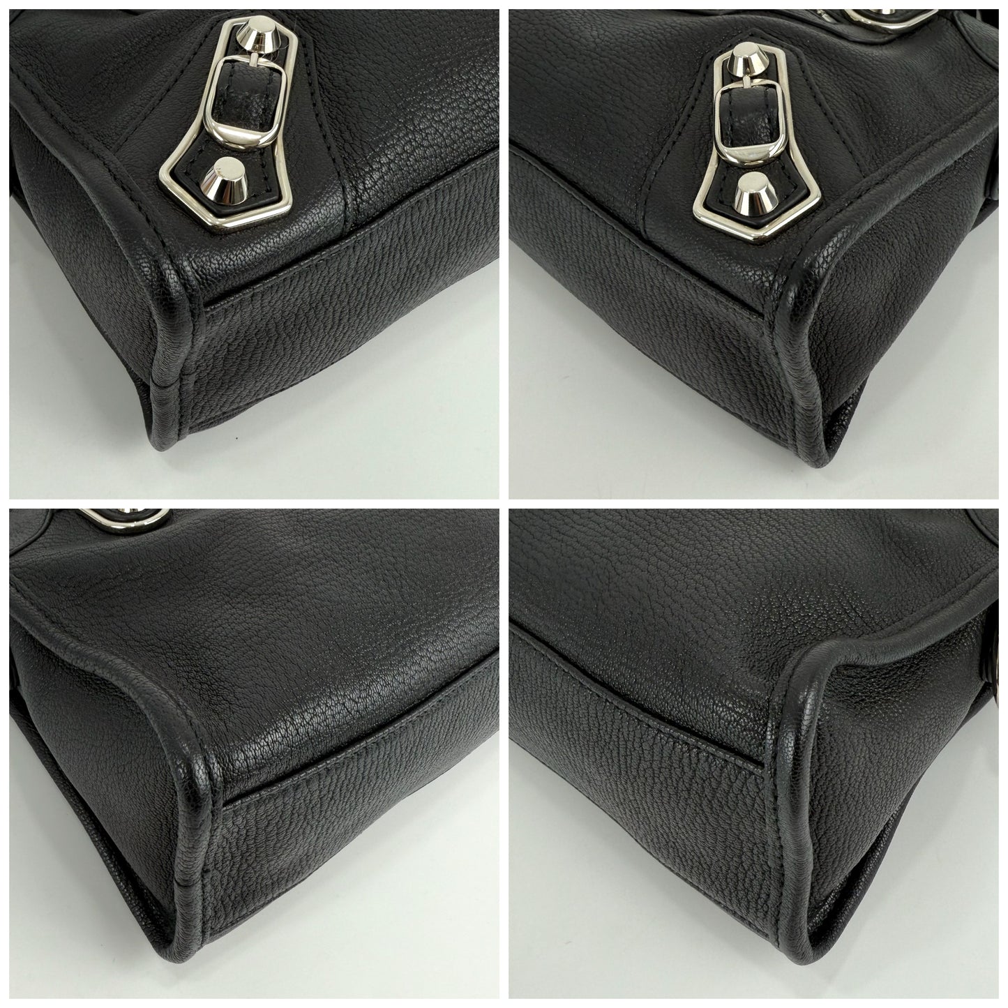 Baleciaga Metallic Edge City Mini