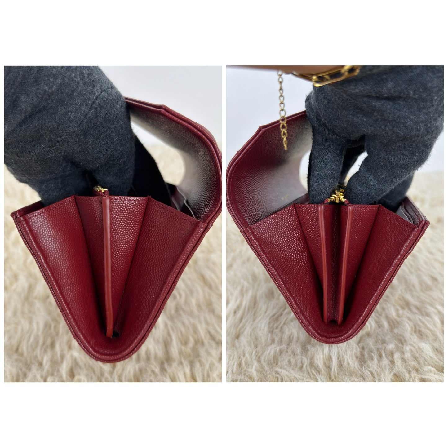 Ysl Yves Saint Laurent Cassandre Matellase Large Flap Wallet