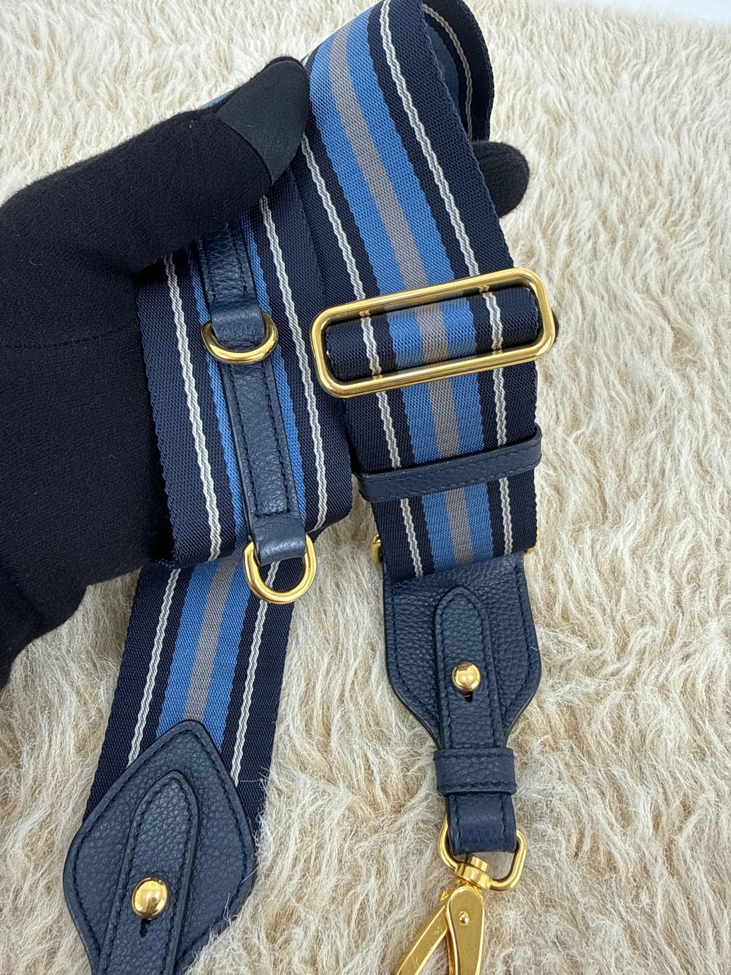 Prada Vitello Phenix Leather Crossbody Bag