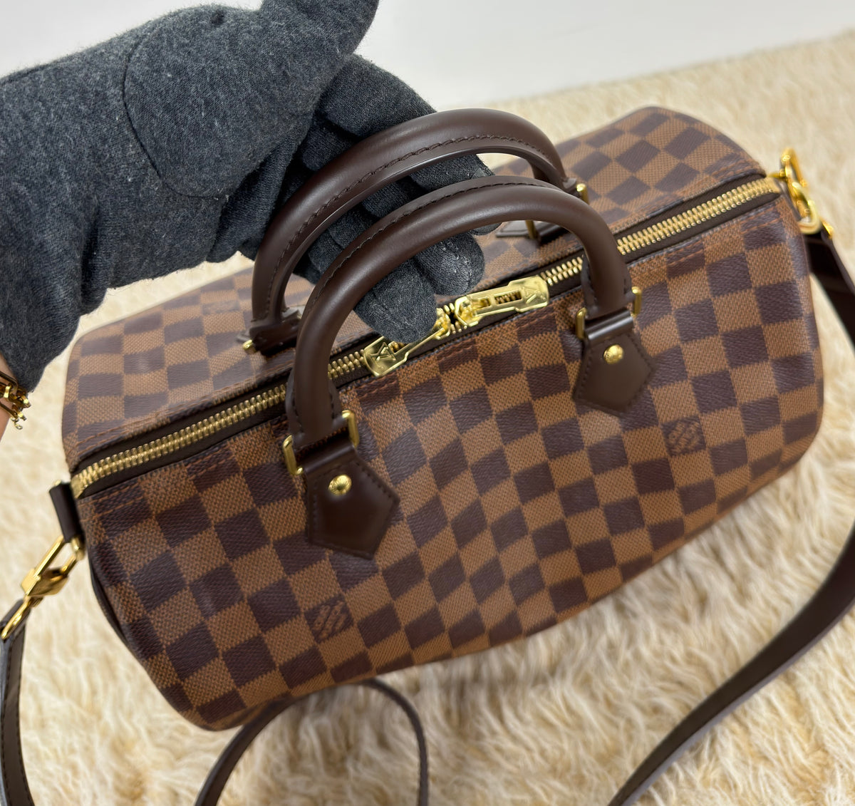 Loui Vuitton Speedy Bandoulière 30 Damier Ebene