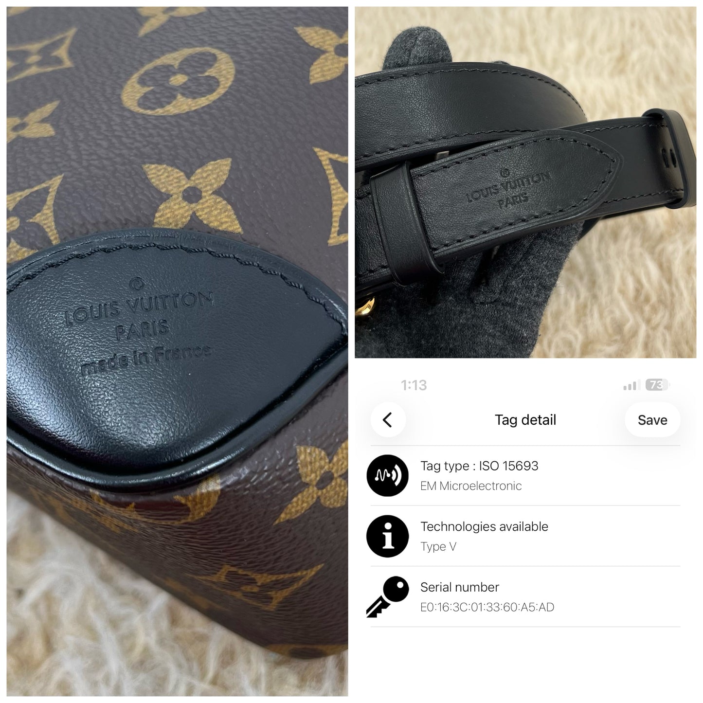 Louis Vuitton Monogram Canvas Odeon PM Noir