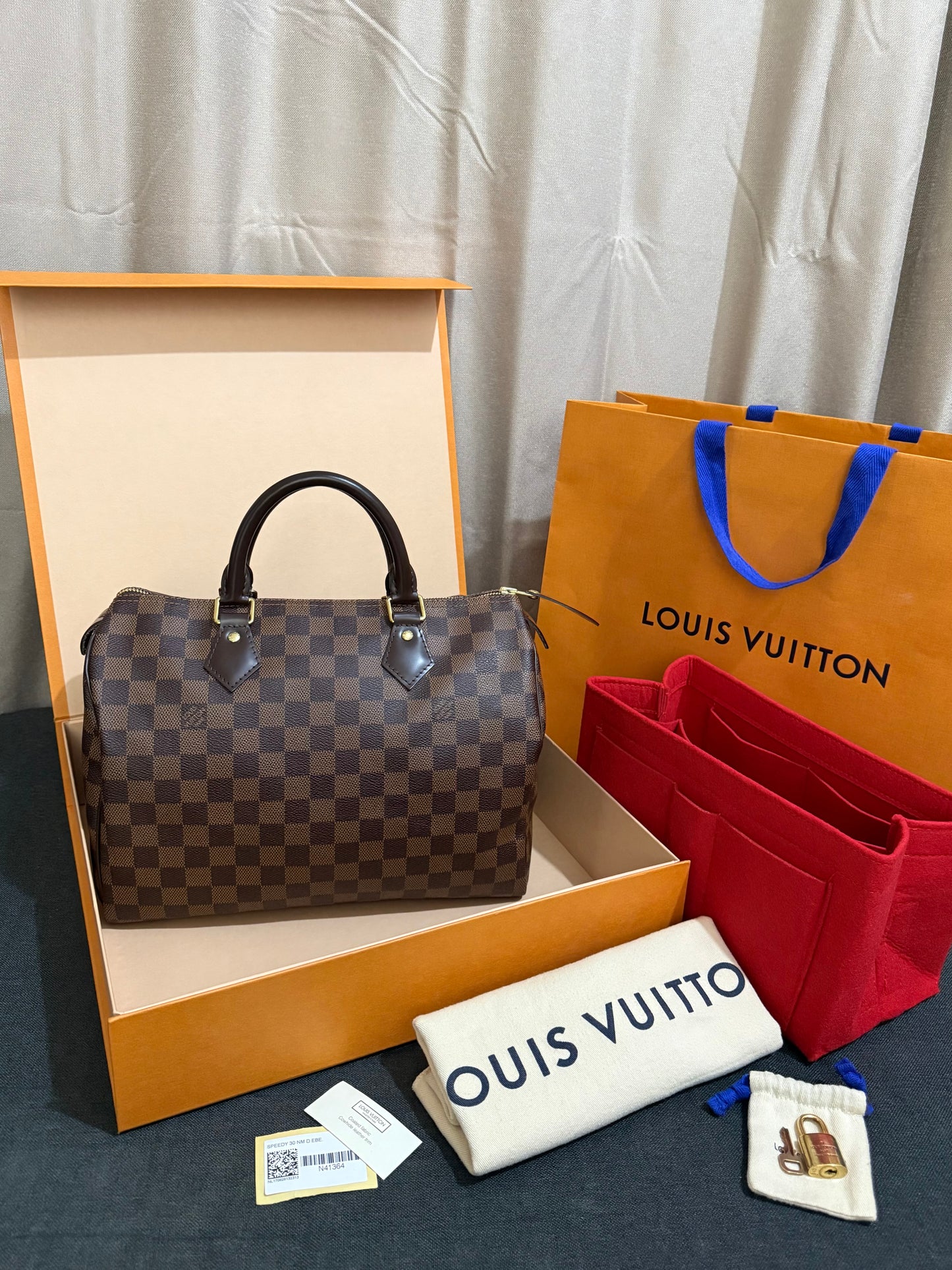 Louis Vuitton Speedy 30 Damier Ebene