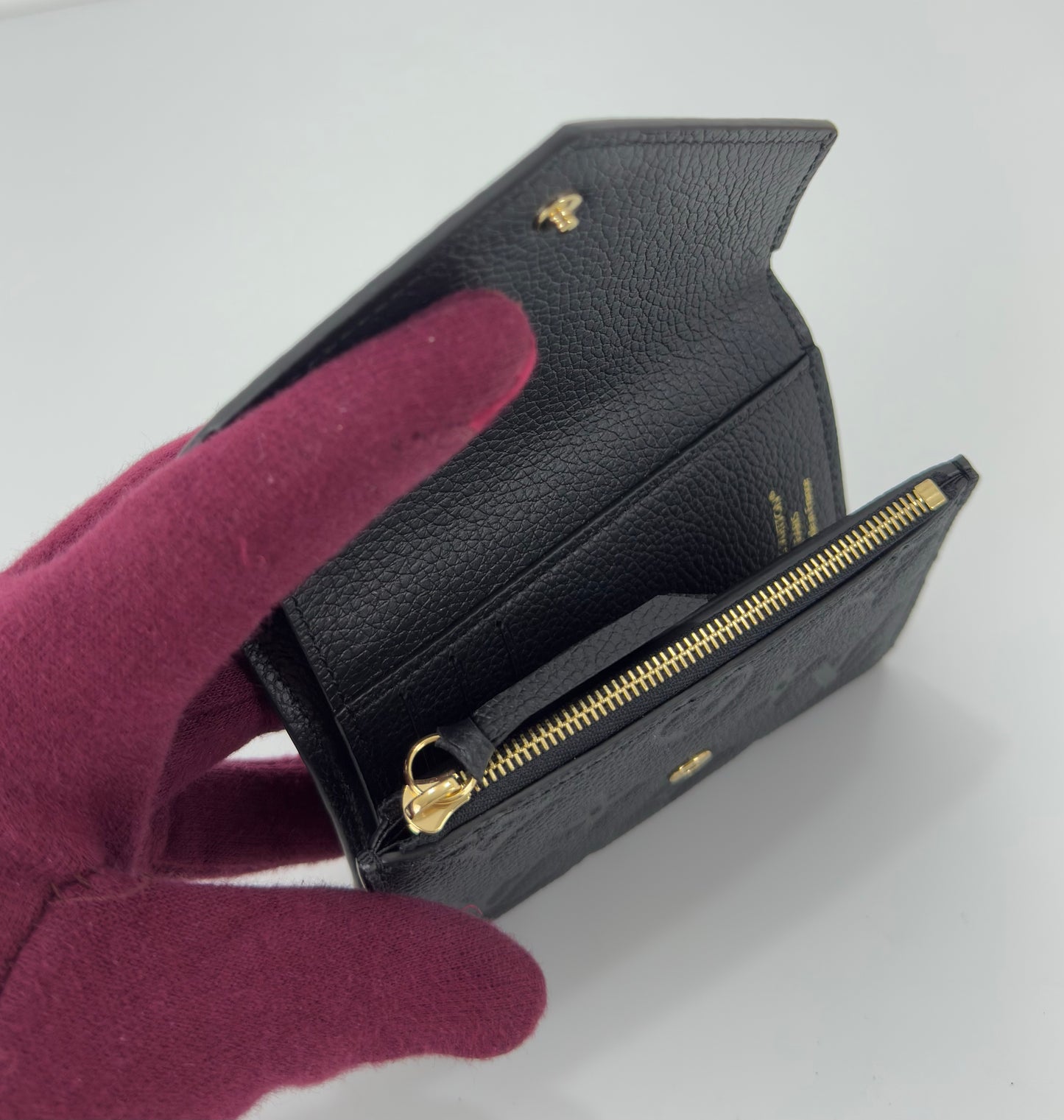 Louis Vuitton Victorine Wallet In Black Monogram
Empreinte Leather (1 )