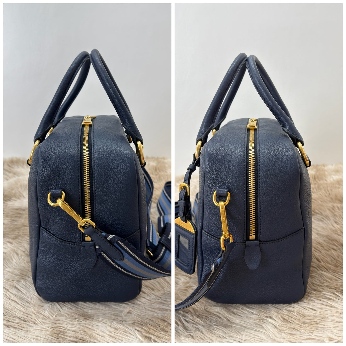 Prada Vitello Phenix Bauletto Bag