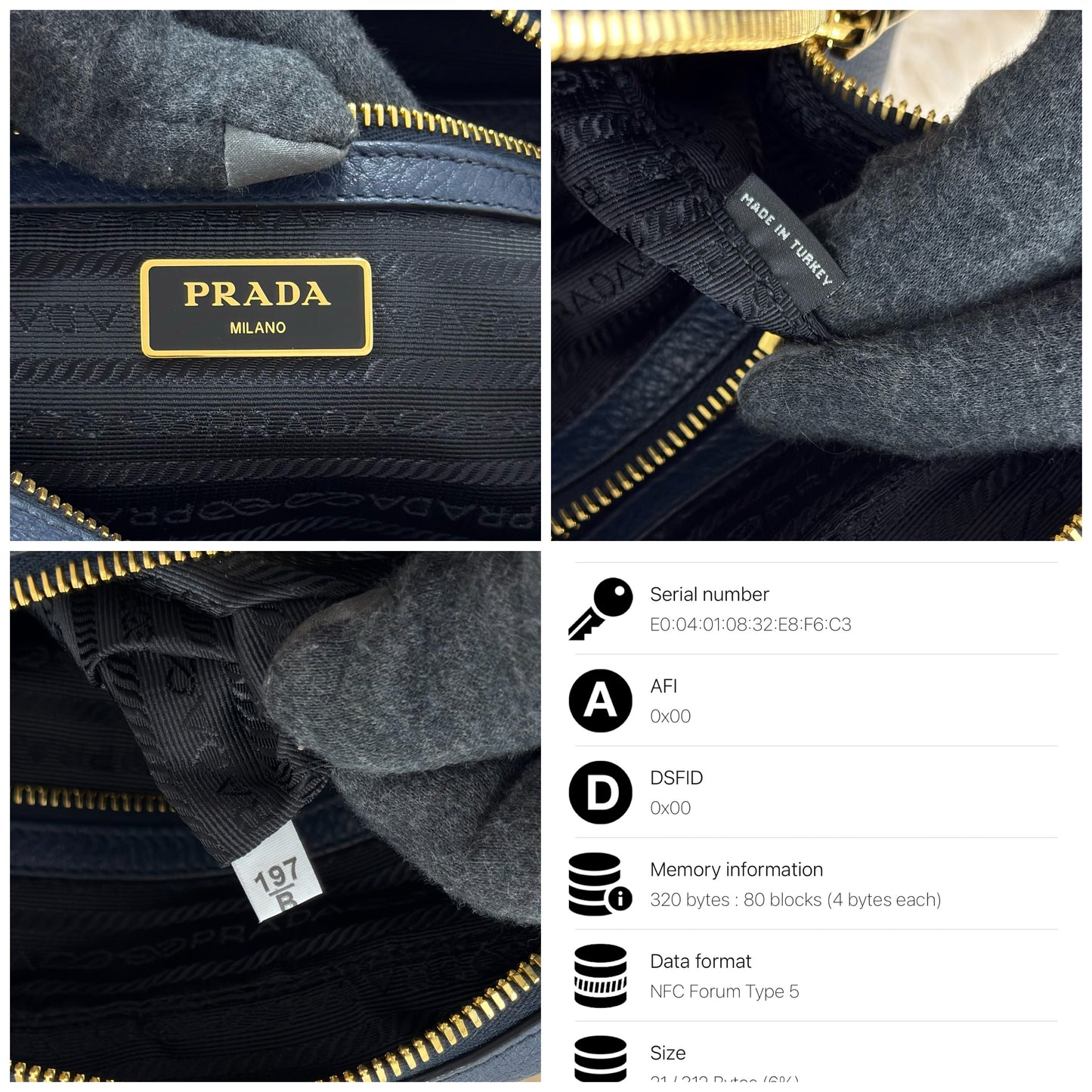 Prada Vitello Phenix Bauletto Bag
