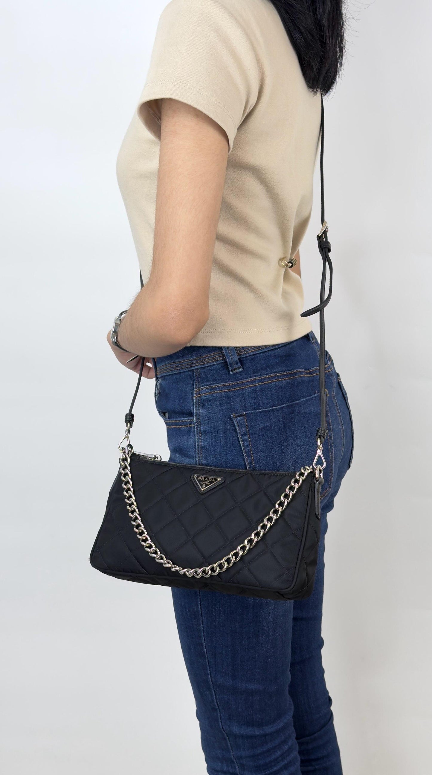 Prada Tessuto Impuntu Quilted Nylon
