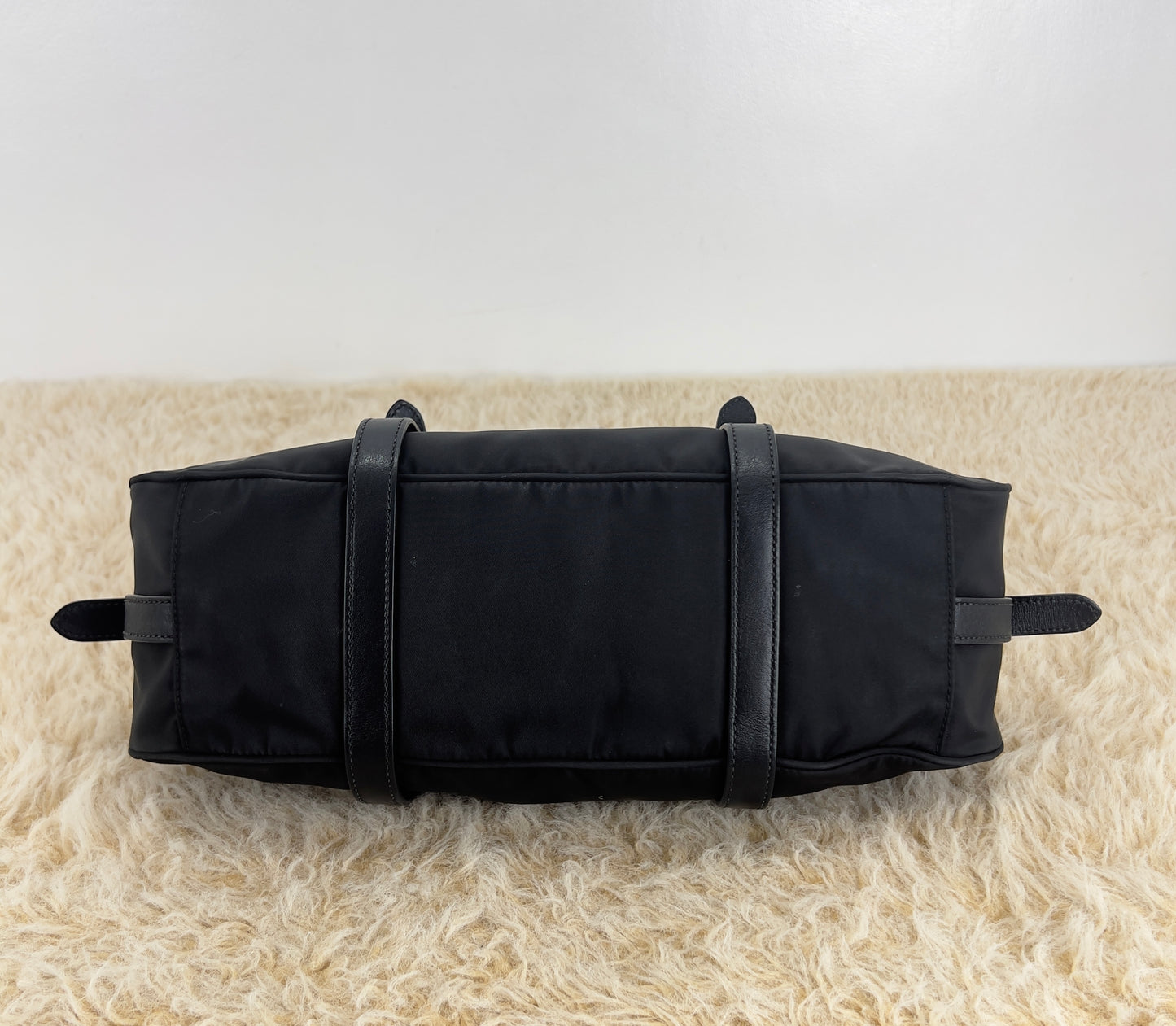 Prada Tessuto Nylon And Soft Calfskin Leather
